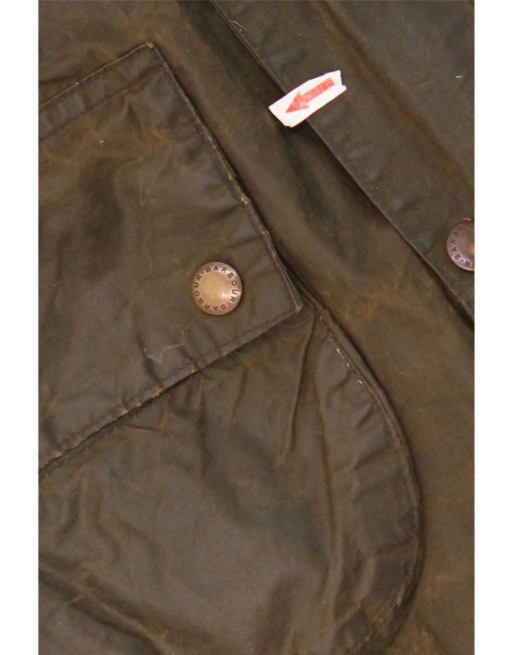 Μπουφάν Barbour Mens Gamefair Waxed Cotton Jacket Size 38 Small Khaki