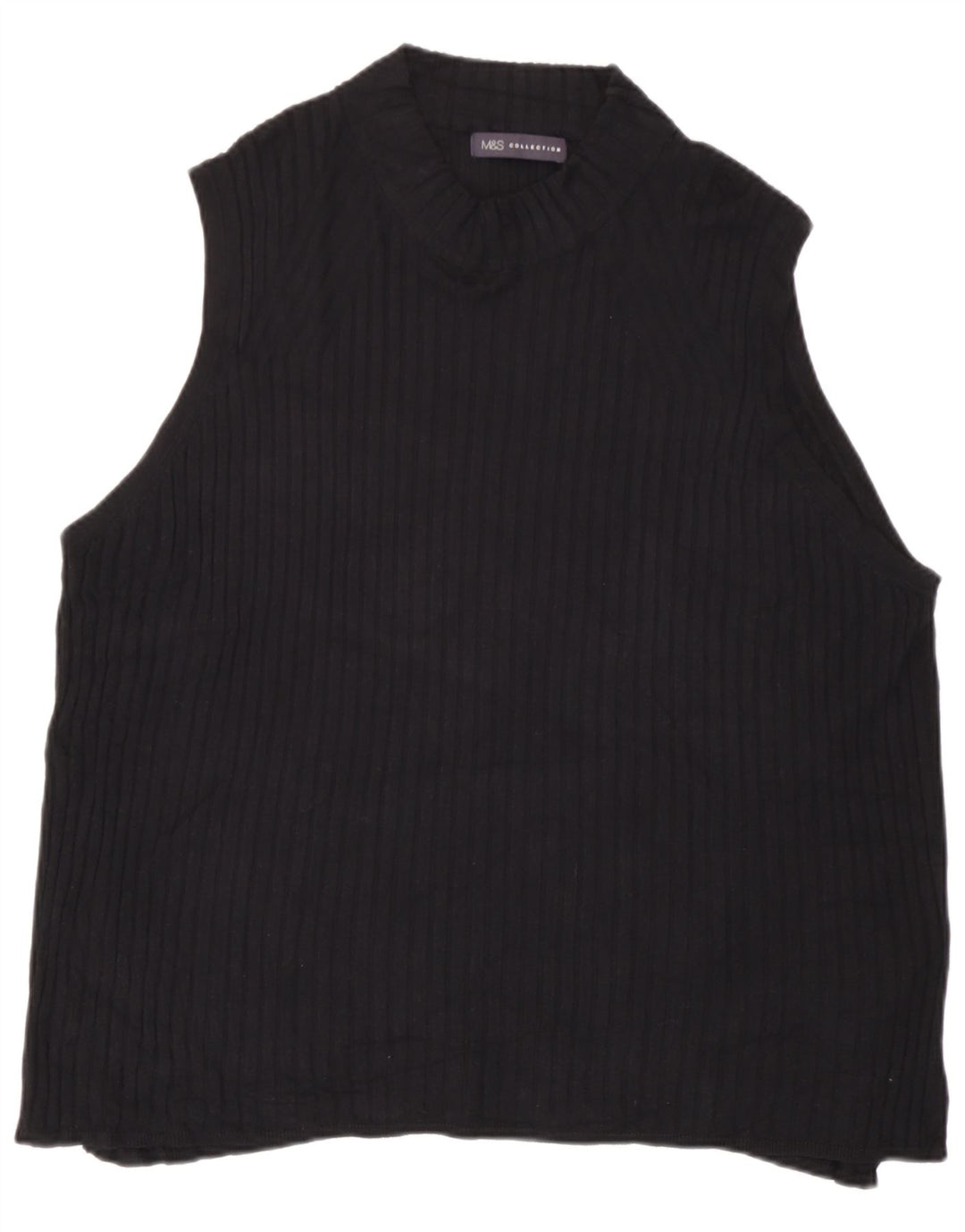 Marks & Spencer Γυναικείο Γιλέκο Τοπ UK 24 4XL Μαύρη βισκόζη