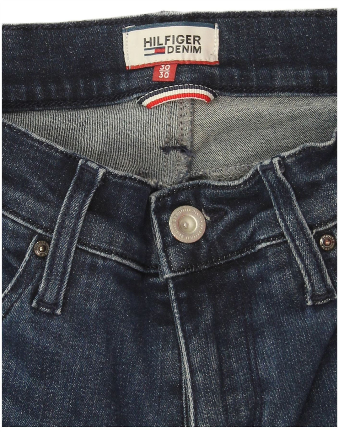 Tommy Hilfiger Γυναικείο τζιν με φλας W30 L30 Navy Blue Cotton