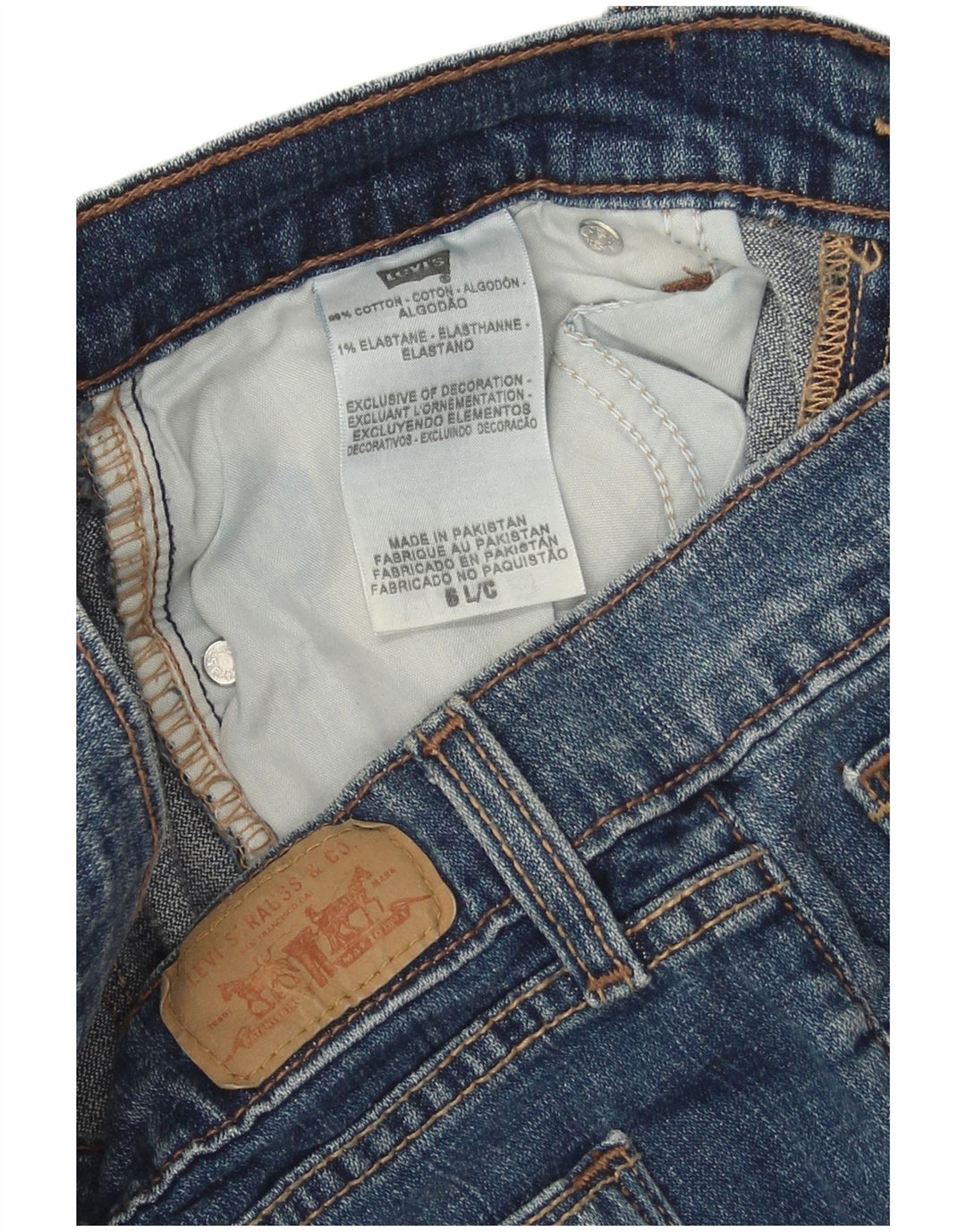 Levi's Womens 515 Bootcut Jeans US 6 Medium W32 L32 Μπλε βαμβακερό