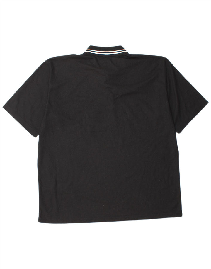 Ανδρικό πουκάμισο πόλο Umbro 2XL Μαύρο πολυεστέρα