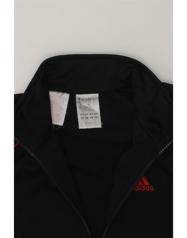 ADIDAS Boys Tracksuit Top Jacket 7-8 Years Black Polyester | Vintage Adidas | Thrift | Second-Hand Adidas | Used Clothing | Messina Hembry 
