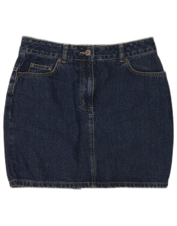 Explorer Γυναικεία Μίνι Τζιν Φούστα UK 10 Small W28 Μπλε Βαμβακερή