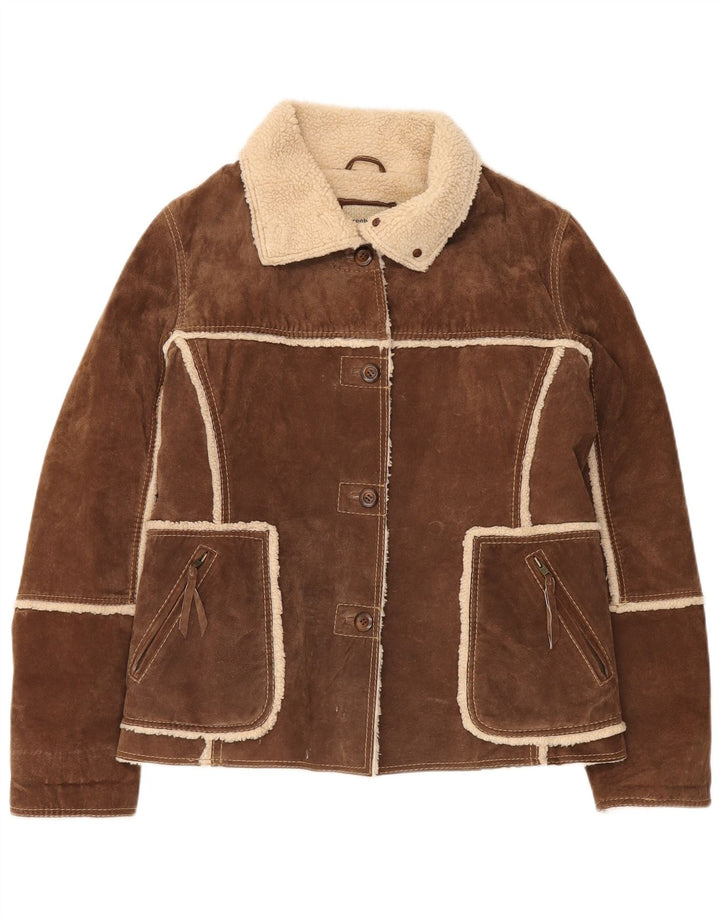 Γυναικείο Shearling Jacket Conbipel IT 48 XL Καφέ Δερμάτινο
