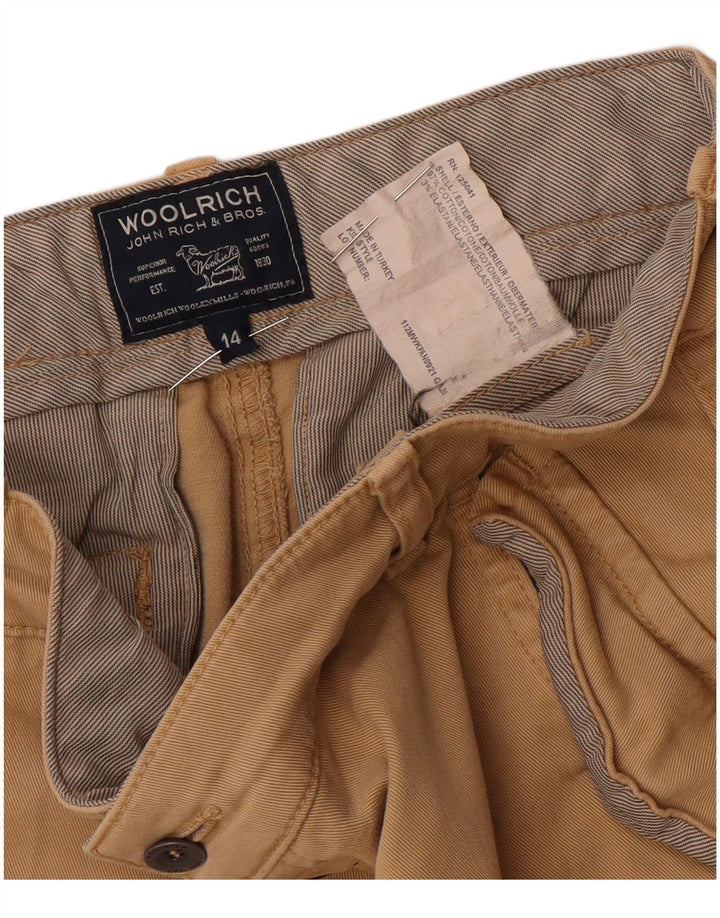 Woolrich Γυναικείο Slim Cargo Παντελόνι UK 14 Medium W30 L32 Beige βαμβακερό