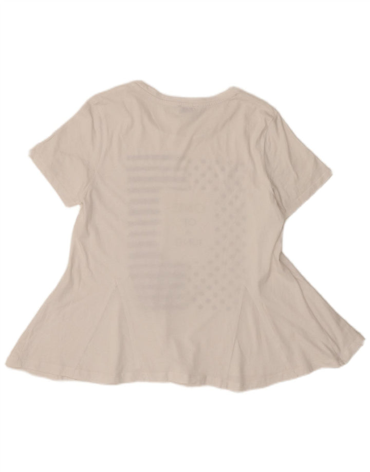 Liu Jo Γυναικεία Μπλούζα Milano Graphic Top UK 12 Medium White