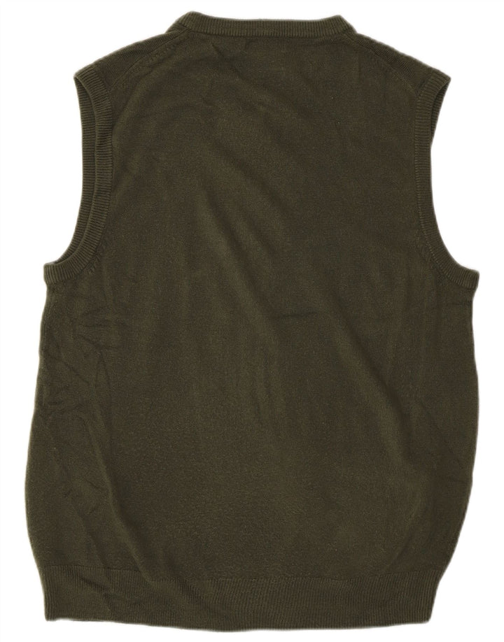 Dockers Mens Vest Tank Top Μεσαίο πράσινο ακρυλικό