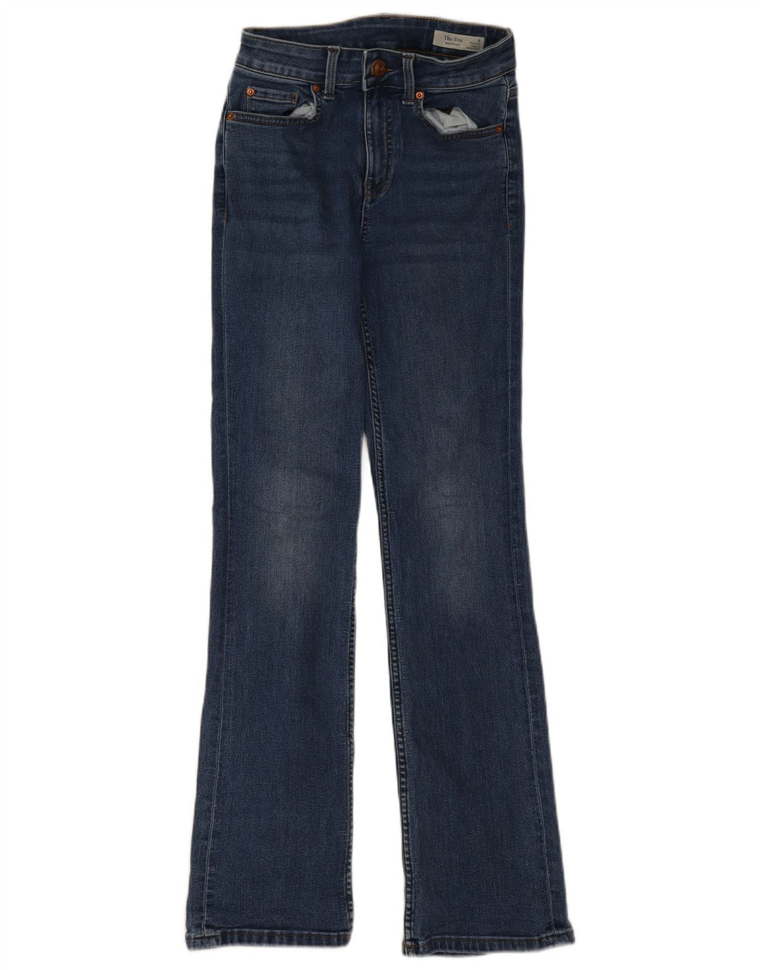 Marks & Spencer Γυναικεία Eva Bootcut Jeans UK 8 Small W24 L29 Navy Blue