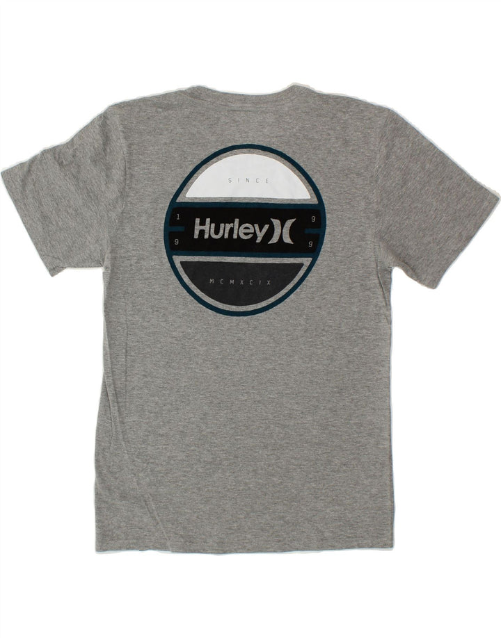 HURLEY Mens Petit Graphic T-Shirt Top Small Grey Cotton Vintage Hurley and Second-Hand Hurley from Messina Hembry 