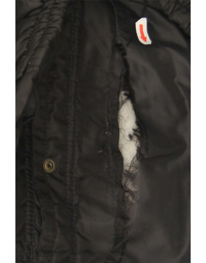 Vintage ανδρικό padded Gilet UK 38 Medium Black Polyester