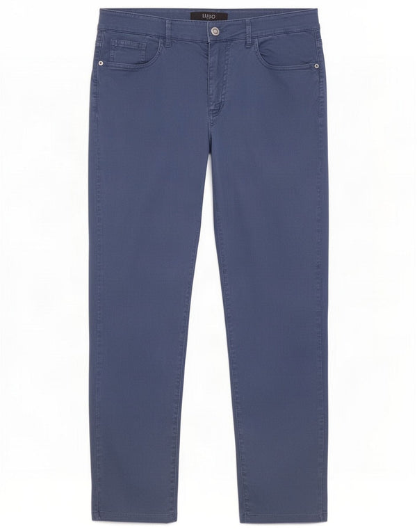 Liu Jo Mens Slim Casual Παντελόνι IT 50 Large W34 L29 Blue Cotton