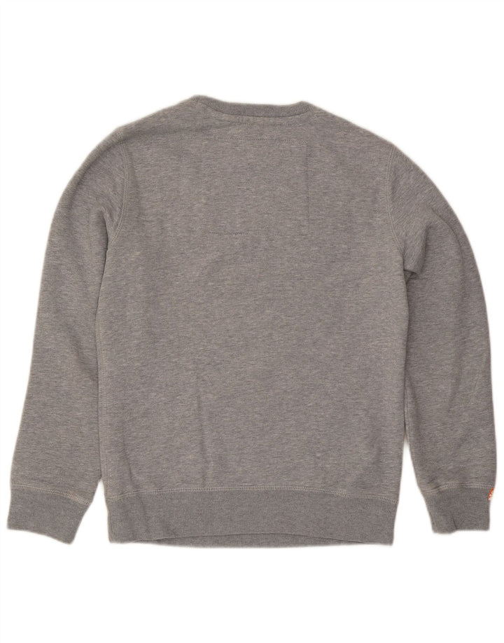 Ανδρικό γραφικό φούτερ Superdry Jumper Μικρό Γκρι βαμβακερό