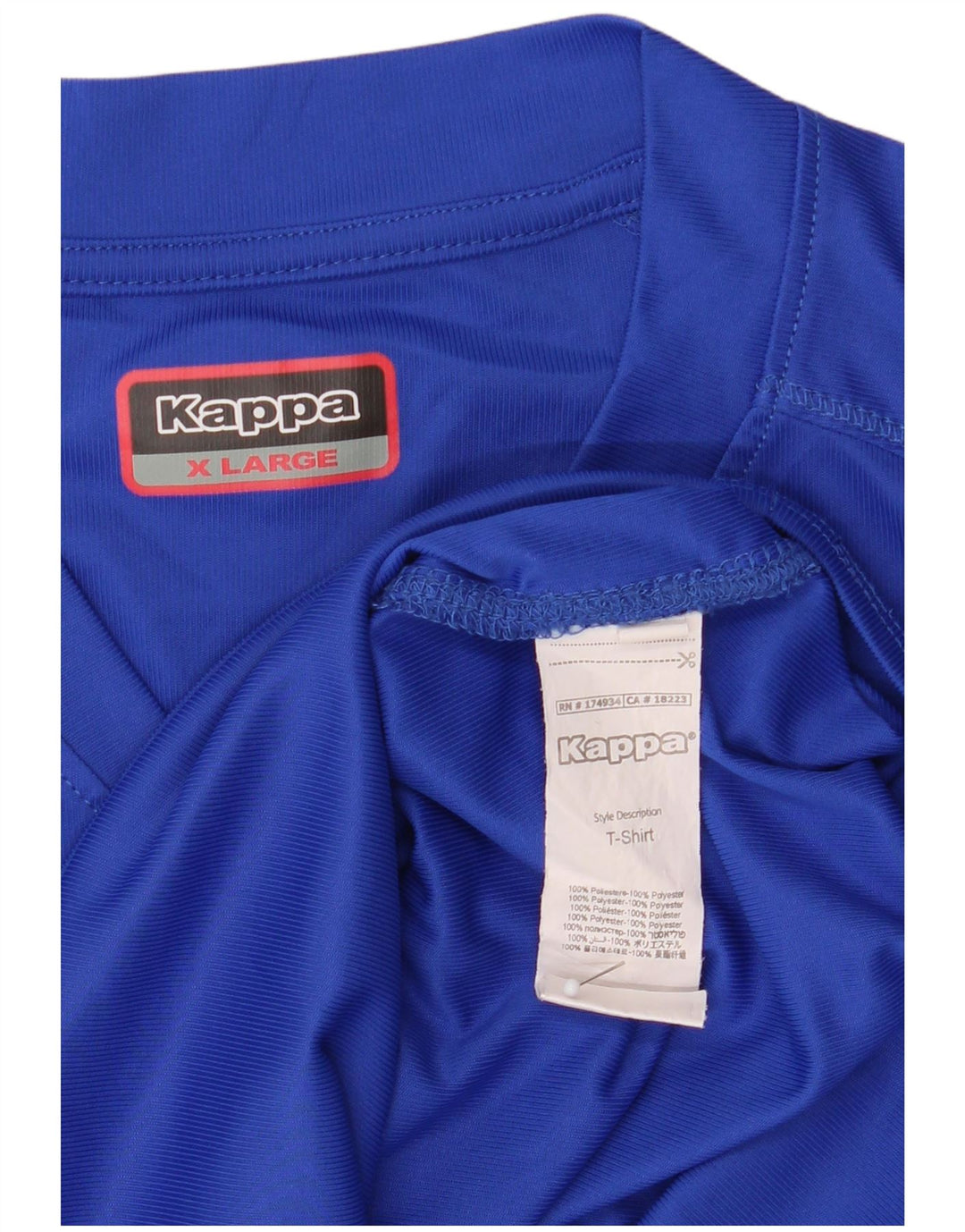 Kappa Γυναικείο T-Shirt Top UK 18 XL Blue Polyester