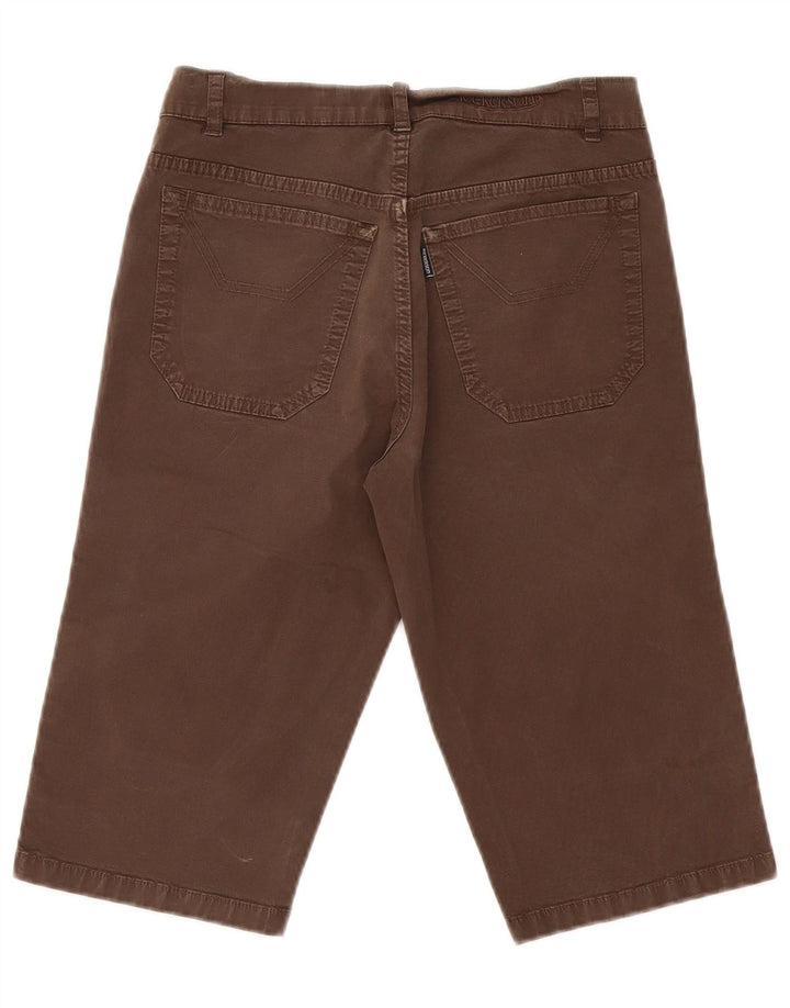 Jeckerson Γυναικείο Casual Σορτς W30 Βαμβακερό μεσαίο καφέ