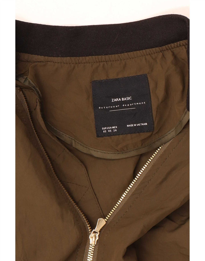 Zara Γυναικείο Oversized Bomber Jacket UK 6 XS Brown