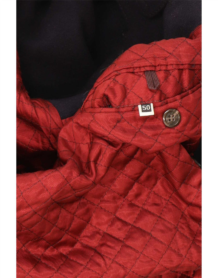 RED'S Ανδρικό παλτό με διπλό στήθος IT 50 Large Navy Blue Wool