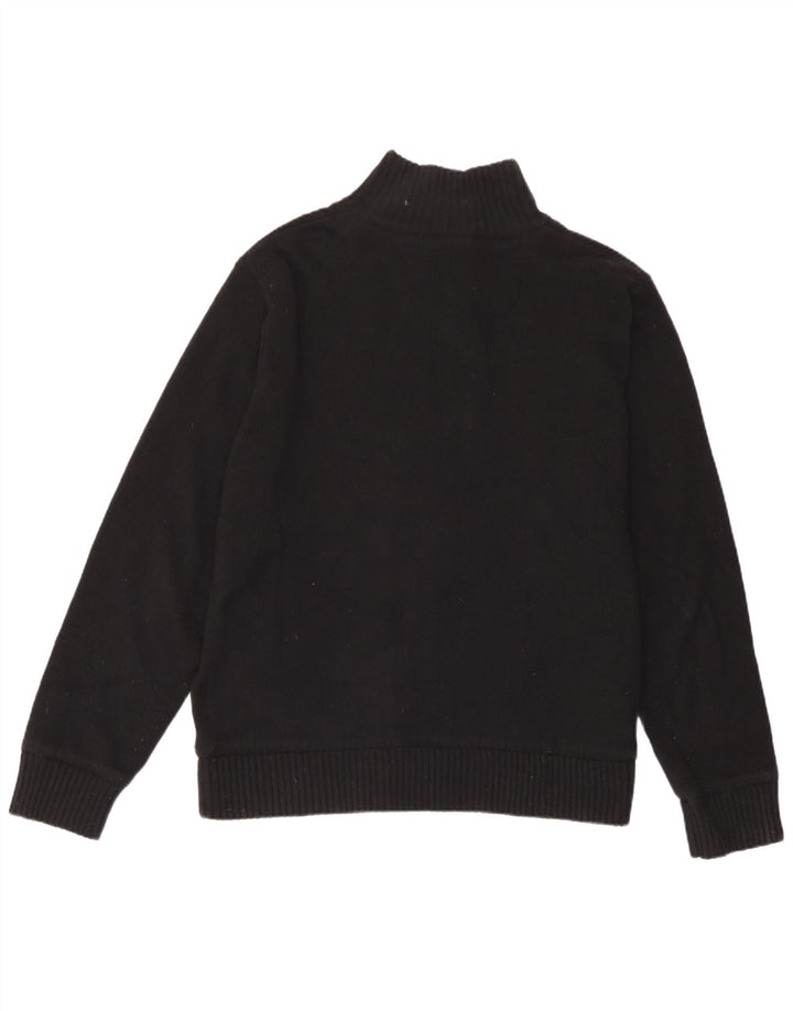 Ανδρικό πουλόβερ ζακέτα Marks & Spencer Μαύρο Lambswool