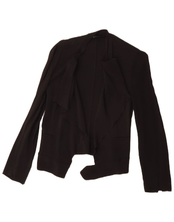 Zara Γυναικείο Open Blazer Jacket UK 10 Small Black