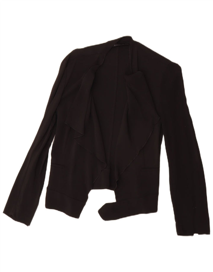 Zara Γυναικείο Open Blazer Jacket UK 10 Small Black