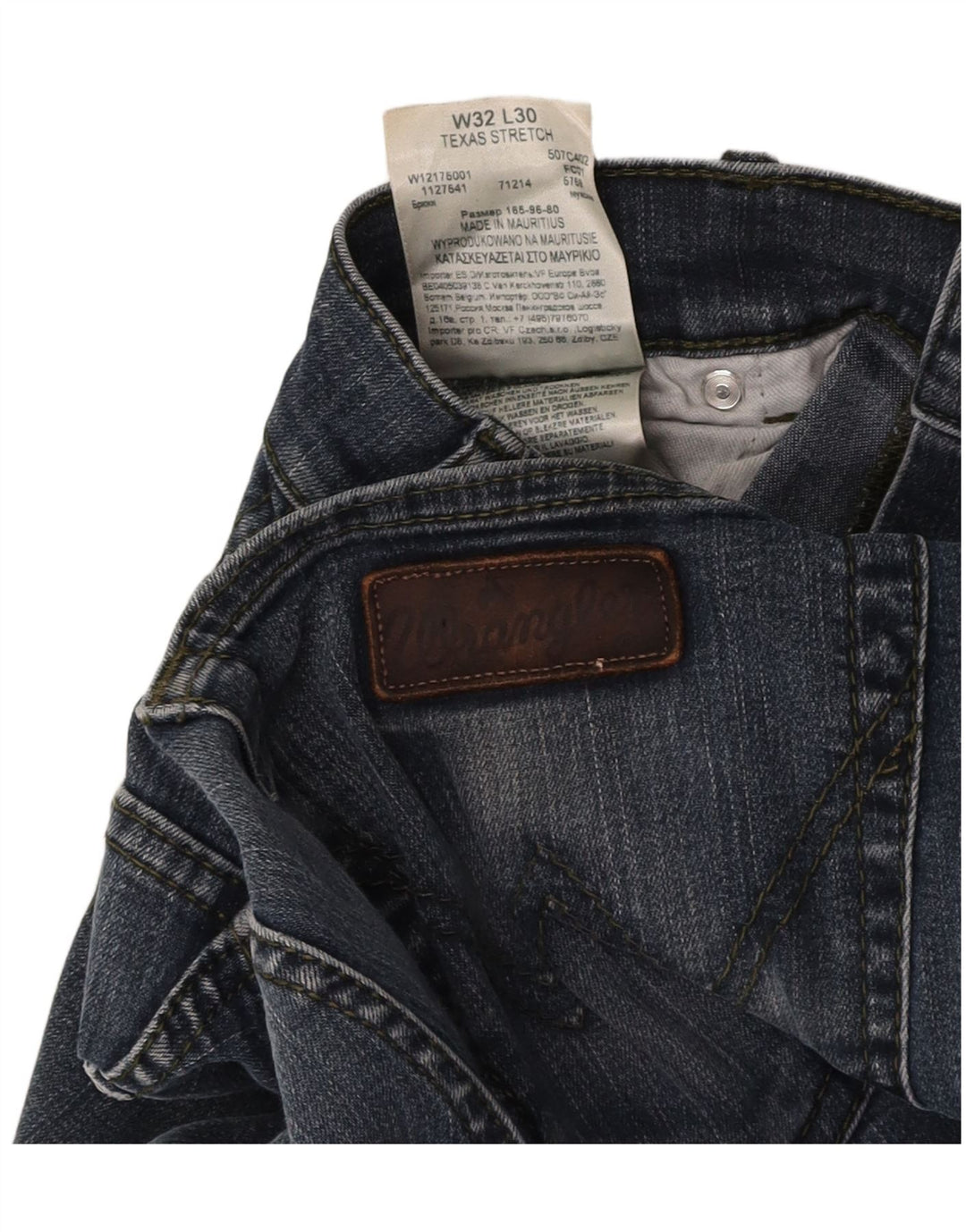 Ανδρικό τζιν ίσιο WRANGLER Texas Stretch W32 L30 Μπλε βαμβακερό