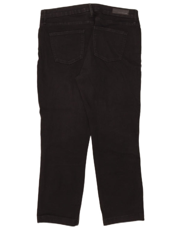 Calvin Klein Crop Skinny Jeans Large W32 L25 Μαύρο βαμβακερό