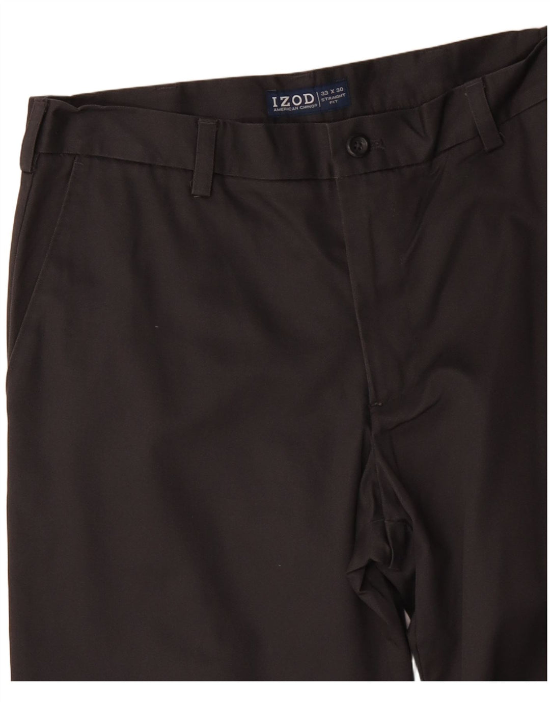 Ανδρικό ίσιο παντελόνι Chino IZOD W33 L30 Γκρι βαμβακερό