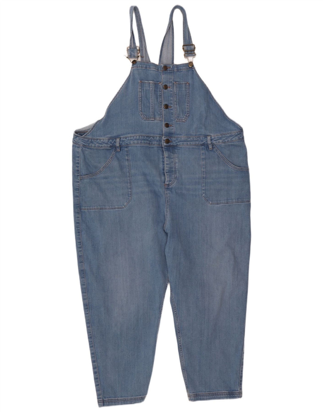 Fat Face Γυναικεία Dungarees Tapered Jeans UK 24 4XL W48 L25 Blue Cotton