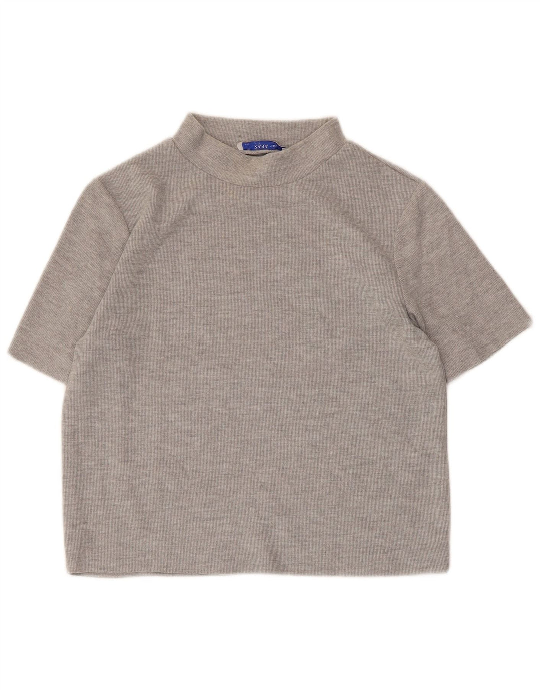 Zara Womens Crop Top UK 12 Medium Grey