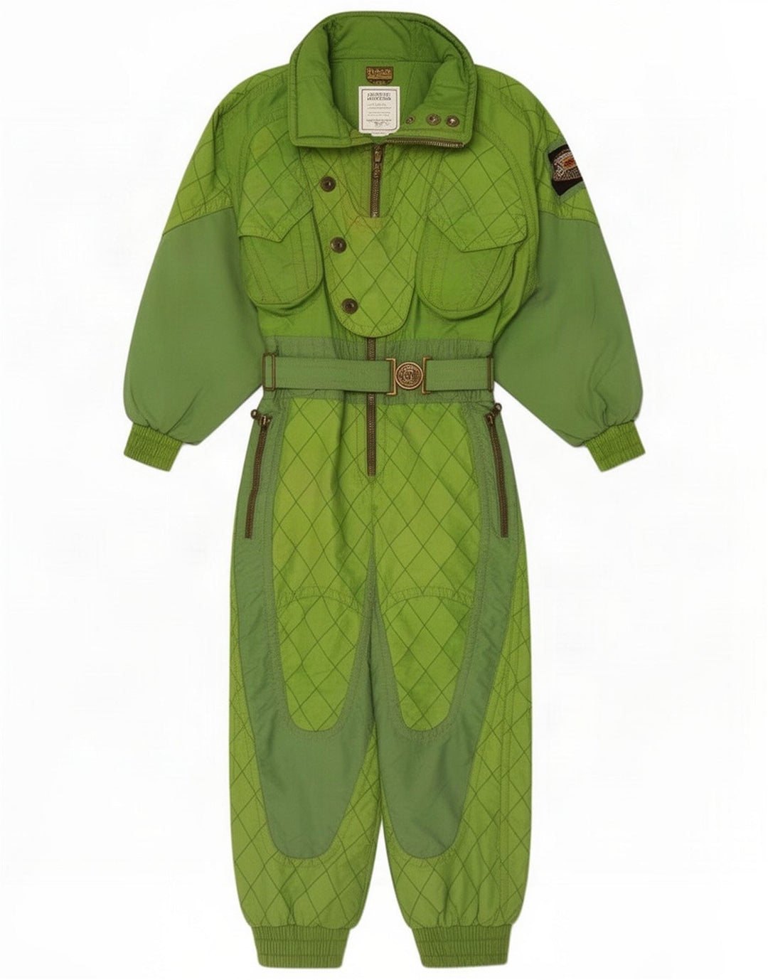 Emmegi γυναικεία φόρμα σκι EU 36 Small Green Colourblock Polyamide