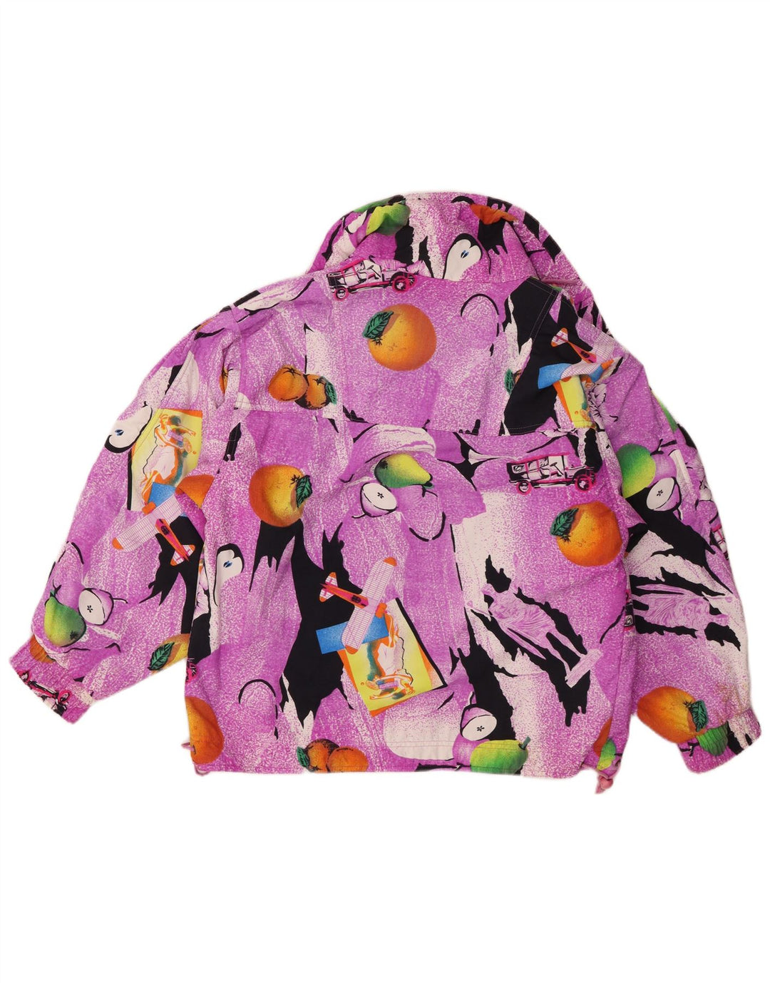 Chamonix Γυναικείο Abstract Pattern Oversized Anorak Jacket UK 10 Small Purple