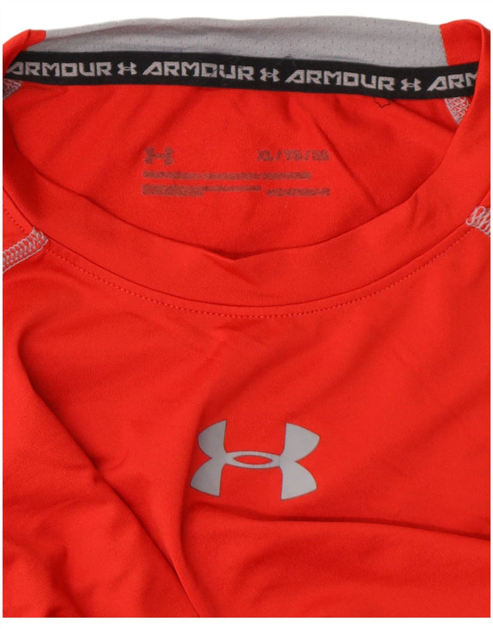 Γραφικό T-Shirt UNDER Armour Ανδρικό Heat Gear Top XL Κόκκινο