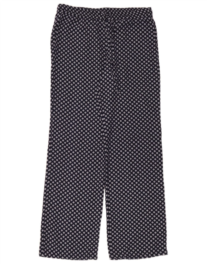 Γυναικείο φαρδύ παντελόνι Zara με μεσαίο W30 L32 μπλε ναυτικό πολυεστέρας