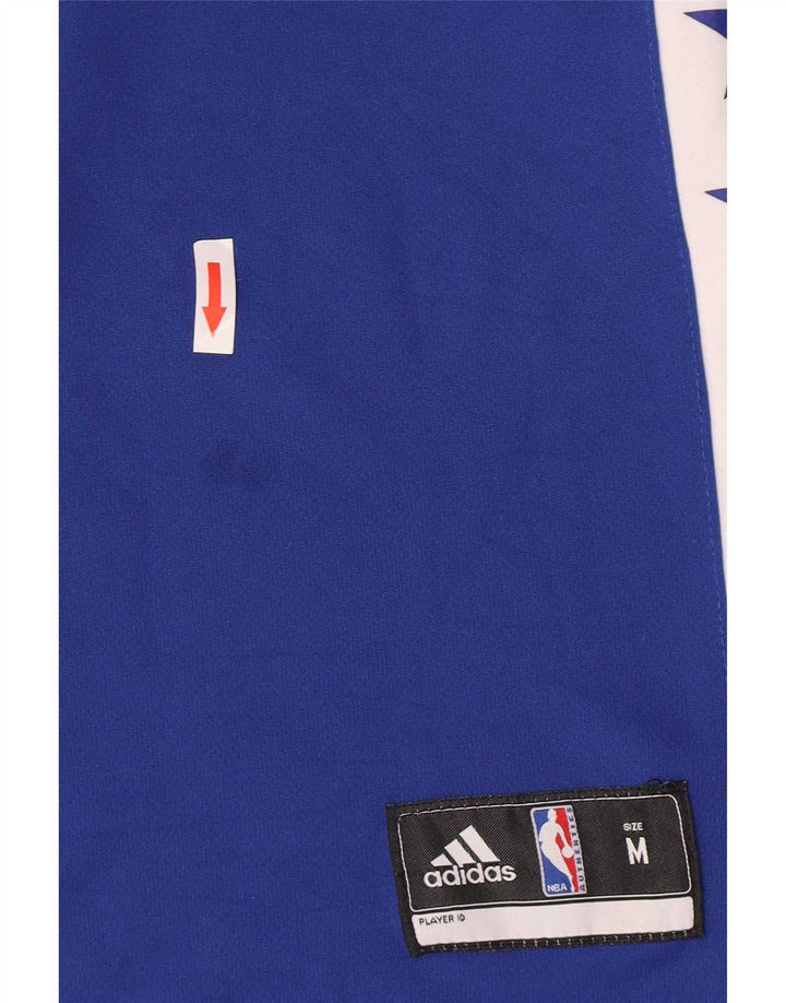 Adidas Boys Graphic Vest Top 11-12 Years Medium Blue Colorblock Polyester