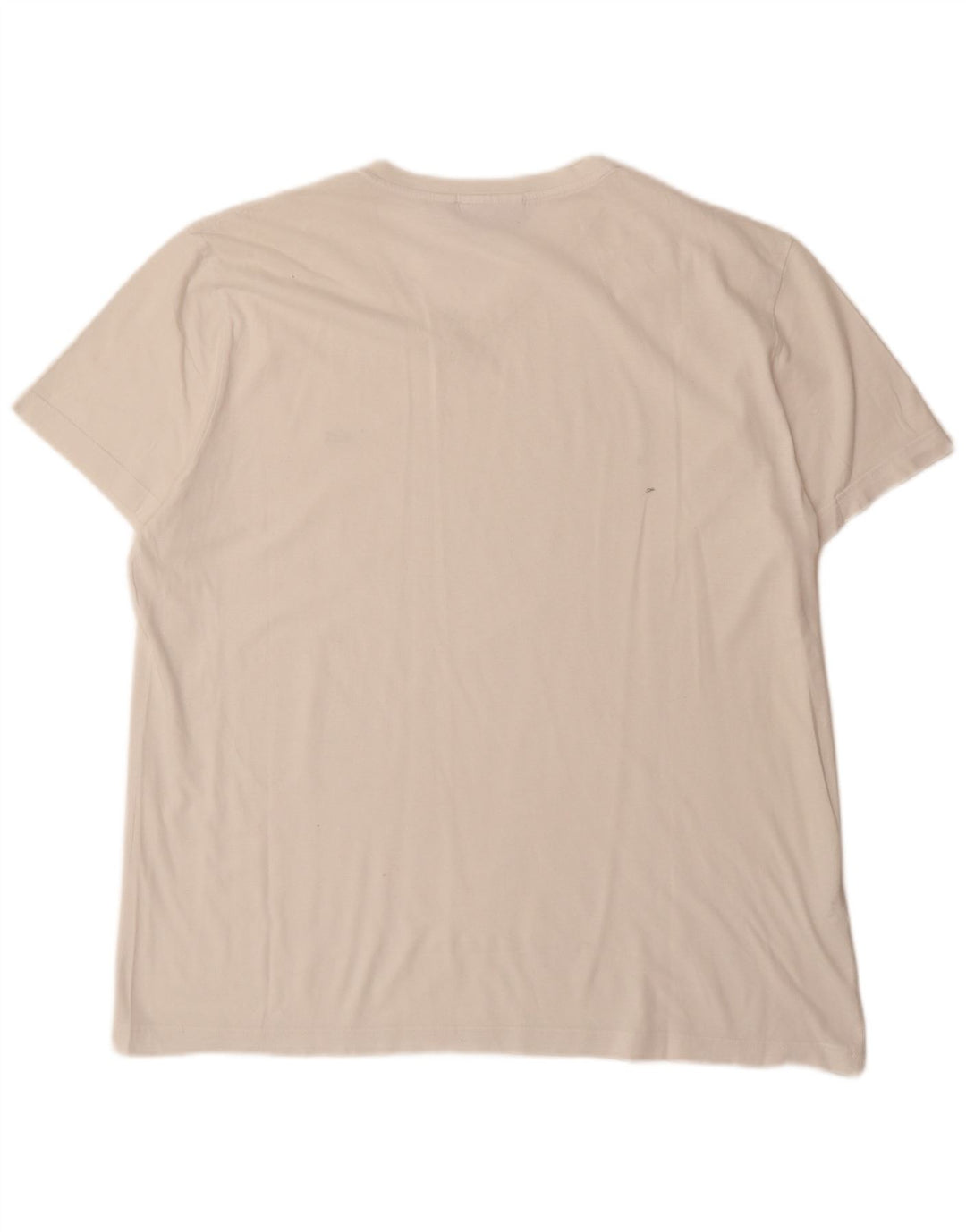 Ανδρικό μπλουζάκι Lacoste κανονική εφαρμογή Κορυφαίο μέγεθος 7 2XL Λευκό βαμβακερό