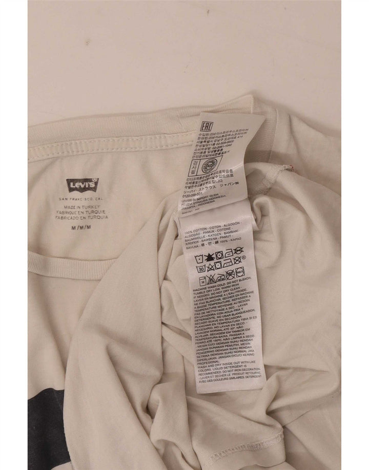 Ανδρικό γραφικό μπλουζάκι Levi's Top μεσαίο λευκό χρώμα, βαμβακερό