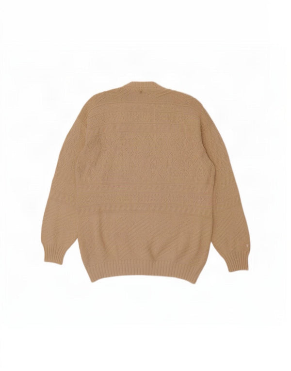 Πουλόβερ Think Pink Mens Cardigan IT 54 XL Beige Cotton