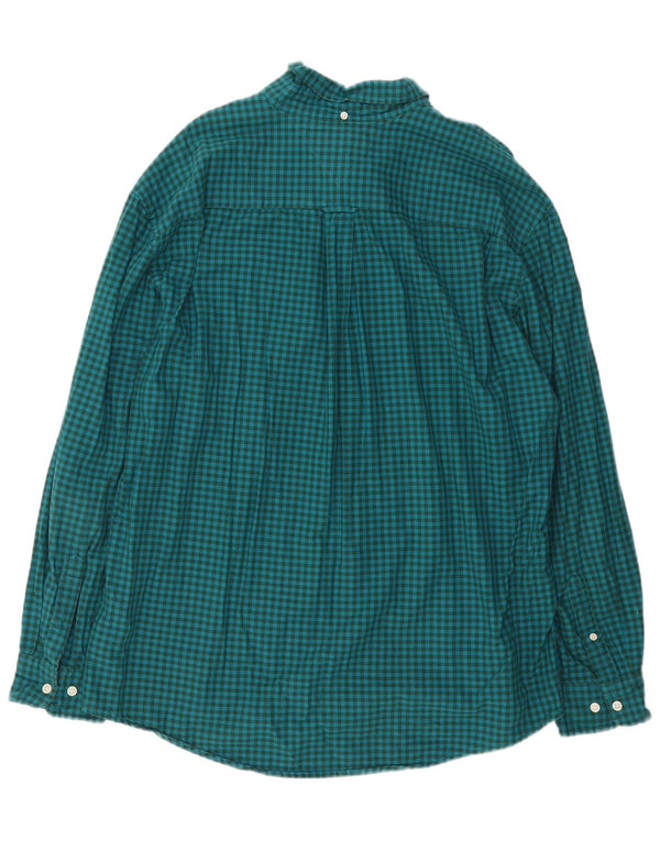Ανδρικό πουκάμισο Tommy Hilfiger 2XL Πράσινο βαμβακερό Gingham