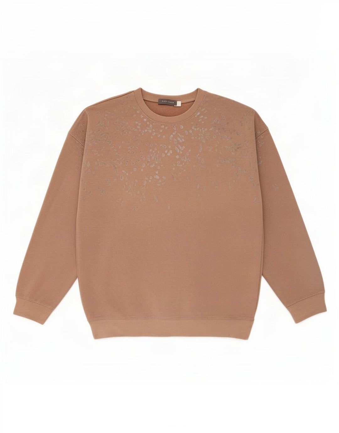 Γυναικείο φούτερ με αφηρημένο σχέδιο MINT VELVET Jumper UK 10 Small Beige