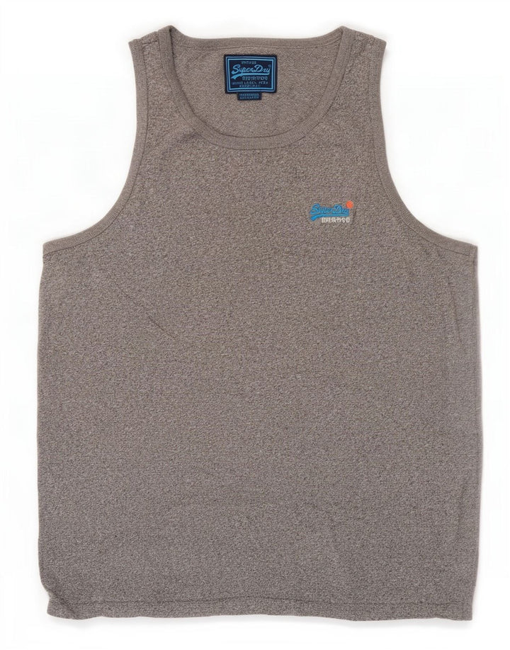 Ανδρικό γιλέκο Superdry 2XL, βαμβακερό μπλε φλύκταινα