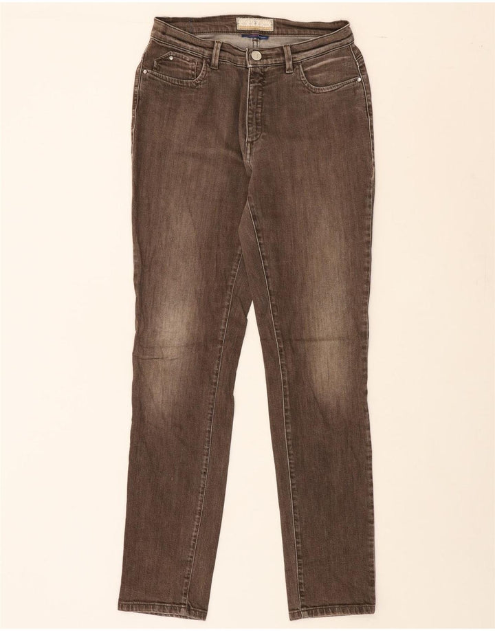 TRUSSARDI Womens Slim Jeans W28 L31 Brown Vintage Trussardi and Second-Hand Trussardi from Messina Hembry 