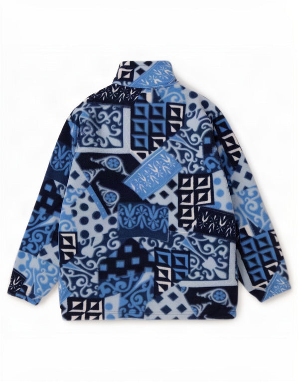 Campagnolo Ανδρικό φερμουάρ Fleece Jumper UK 38 Medium Blue Geometric