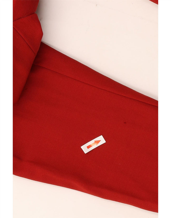 Marks & Spencer Γυναικείο σακάκι με διπλό στήθος UK 10 Small Red Wool