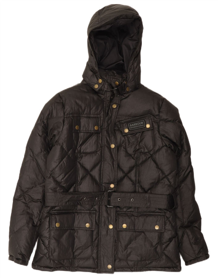 BARBOUR Γυναικείο μπουφάν με κουκούλα UK 14 Large Black