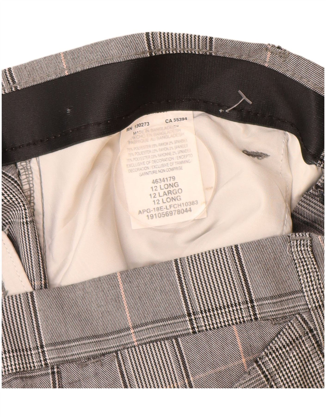Lee Γυναικείο Μεσοπρόθεσμο Casual Παντελόνι US 12 Large W32 L32 Grey Polyester
