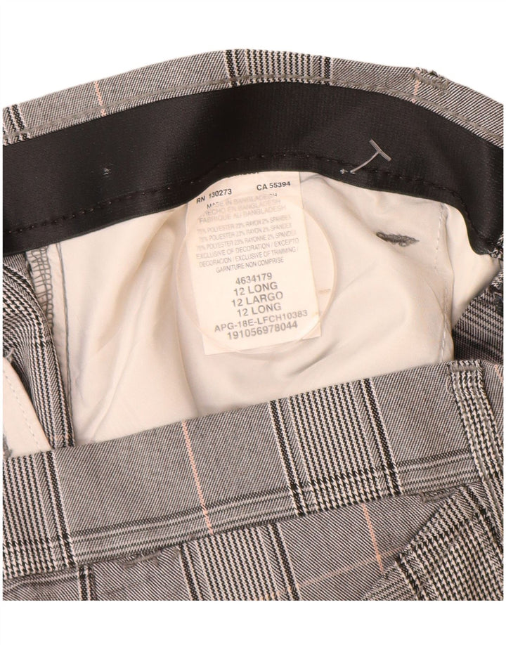 Lee Γυναικείο Μεσοπρόθεσμο Casual Παντελόνι US 12 Large W32 L32 Grey Polyester