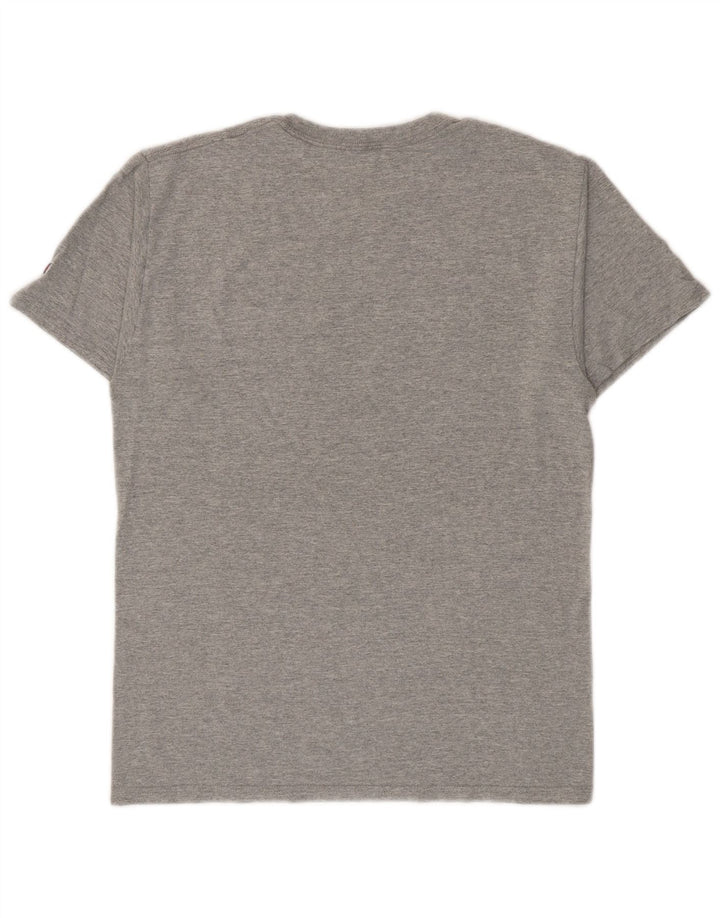 Champion Ανδρικό γραφικό T-Shirt Top Μικρό Γκρι βαμβακερό