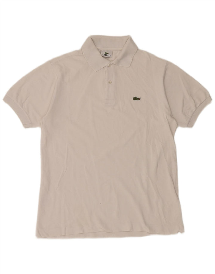 Ανδρικό πουκάμισο πόλο Lacoste, μέγεθος 3, μικρό λευκό βαμβακερό