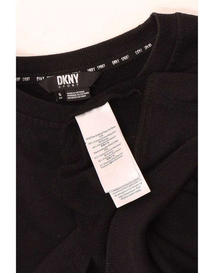 Γυναικεία φούτερ Dkny Crop Oversized Jumper UK 10 Small Black Cotton