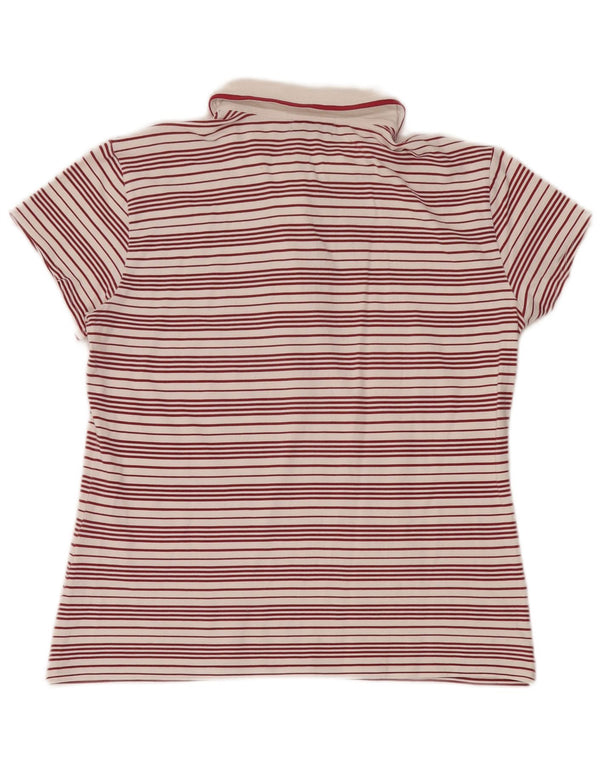 SERGIO TACCHINI Γυναικείο μπλουζάκι πόλο IT 48 XL κόκκινο ριγέ βαμβακερό