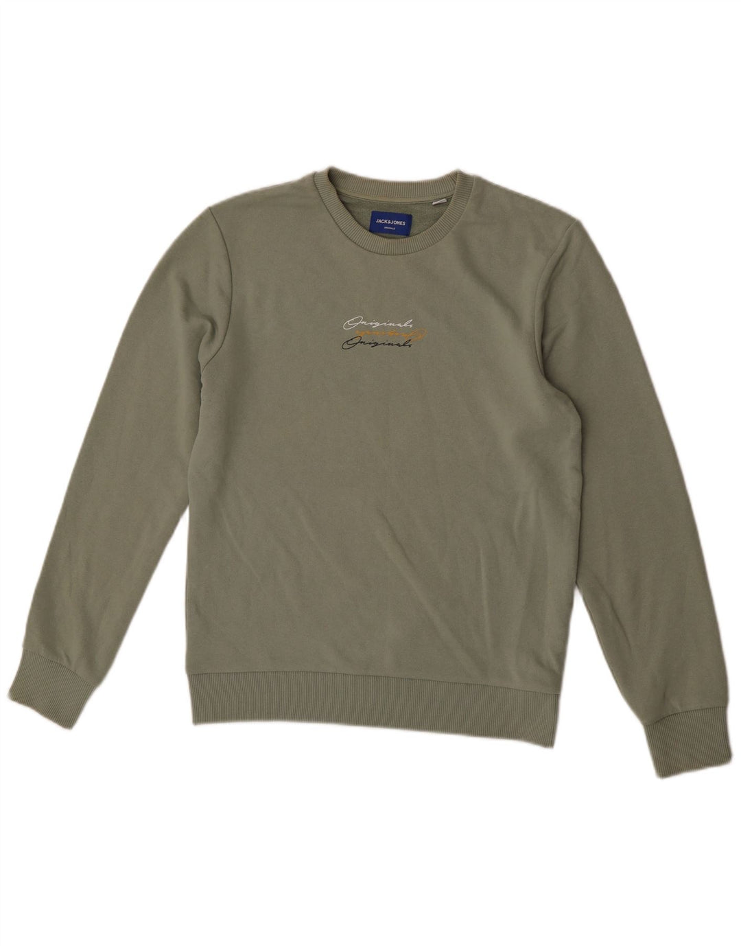Jack & Jones Ανδρικό γραφικό φούτερ Jumper Μικρό χακί πολυεστέρας